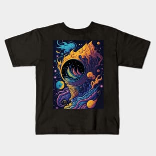 Space Odyssey - Exploring the Vast Universe Kids T-Shirt